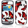 LG Vortex Skin Butterflies Red