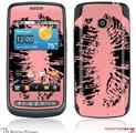 LG Vortex Skin Big Kiss Black on Pink