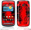 LG Vortex Skin Big Kiss Black on Red