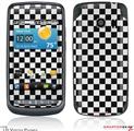 LG Vortex Skin Checkered Canvas Black and White