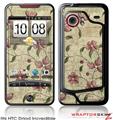 HTC Droid Incredible Skin Flowers and Berries Pink
