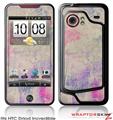 HTC Droid Incredible Skin Pastel Abstract Pink and Blue