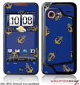 HTC Droid Incredible Skin Anchors Away Blue