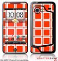 HTC Droid Incredible Skin Squared Red