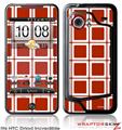 HTC Droid Incredible Skin Squared Red Dark