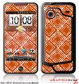 HTC Droid Incredible Skin Wavey Burnt Orange