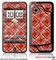 HTC Droid Incredible Skin Wavey Red Dark