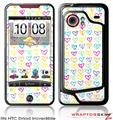 HTC Droid Incredible Skin - Kearas Hearts White