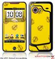 HTC Droid Incredible Skin Anchors Away Yellow