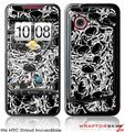 HTC Droid Incredible Skin Scattered Skulls Black