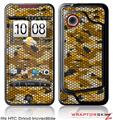 HTC Droid Incredible Skin HEX Mesh Camo 01 Orange