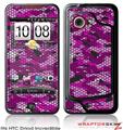 HTC Droid Incredible Skin HEX Mesh Camo 01 Pink