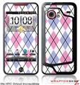 HTC Droid Incredible Skin - Argyle Pink and Blue