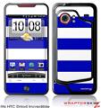 HTC Droid Incredible Skin - Kearas Psycho Stripes Blue and White