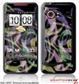 HTC Droid Incredible Skin - Neon Swoosh on Black