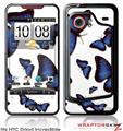 HTC Droid Incredible Skin - Butterflies Blue