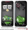 HTC Droid Incredible Skin - Barbwire Heart Green