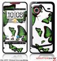 HTC Droid Incredible Skin - Butterflies Green
