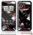 HTC Droid Incredible Skin - Abstract 02 Red