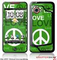 HTC Droid Incredible Skin - Love and Peace Green