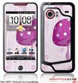 HTC Droid Incredible Skin - Mushrooms Hot Pink