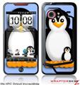 HTC Droid Incredible Skin - Penguins on Blue