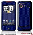 HTC Droid Incredible Skin - Carbon Fiber Blue