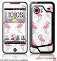 HTC Droid Incredible Skin - Flamingos on White