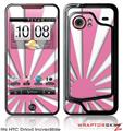 HTC Droid Incredible Skin - Rising Sun Japanese Flag Pink