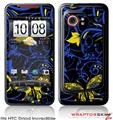 HTC Droid Incredible Skin - Twisted Garden Blue and Yellow