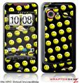 HTC Droid Incredible Skin - Smileys on Black