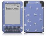 Snowflakes - Decal Style Skin fits Amazon Kindle 3 Keyboard (with 6 inch display)