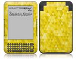 Triangle Mosaic Yellow - Decal Style Skin fits Amazon Kindle 3 Keyboard (with 6 inch display)