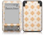 Boxed Peach - Decal Style Skin fits Amazon Kindle 3 Keyboard (with 6 inch display)