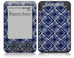 Wavey Navy Blue - Decal Style Skin fits Amazon Kindle 3 Keyboard (with 6 inch display)