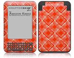 Wavey Red - Decal Style Skin fits Amazon Kindle 3 Keyboard (with 6 inch display)