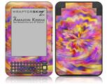 Tie Dye Pastel - Decal Style Skin fits Amazon Kindle 3 Keyboard (with 6 inch display)