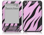 Zebra Skin Pink - Decal Style Skin fits Amazon Kindle 3 Keyboard (with 6 inch display)