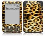 Fractal Fur Leopard - Decal Style Skin fits Amazon Kindle 3 Keyboard (with 6 inch display)