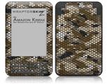 HEX Mesh Camo 01 Brown - Decal Style Skin fits Amazon Kindle 3 Keyboard (with 6 inch display)