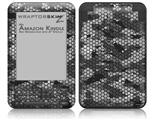 HEX Mesh Camo 01 Gray - Decal Style Skin fits Amazon Kindle 3 Keyboard (with 6 inch display)