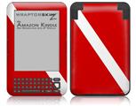 Dive Scuba Flag - Decal Style Skin fits Amazon Kindle 3 Keyboard (with 6 inch display)