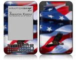 Ole Glory Bald Eagle - Decal Style Skin fits Amazon Kindle 3 Keyboard (with 6 inch display)