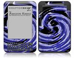 Alecias Swirl 02 Blue - Decal Style Skin fits Amazon Kindle 3 Keyboard (with 6 inch display)