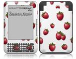 Strawberries on White - Decal Style Skin fits Amazon Kindle 3 Keyboard (with 6 inch display)