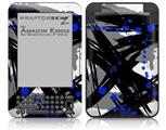 Abstract 02 Blue - Decal Style Skin fits Amazon Kindle 3 Keyboard (with 6 inch display)