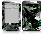 Abstract 02 Green - Decal Style Skin fits Amazon Kindle 3 Keyboard (with 6 inch display)