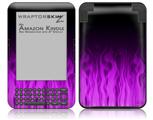Fire Purple - Decal Style Skin fits Amazon Kindle 3 Keyboard (with 6 inch display)