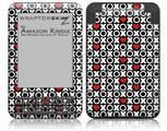XO Hearts - Decal Style Skin fits Amazon Kindle 3 Keyboard (with 6 inch display)