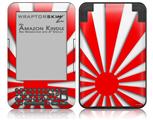 Rising Sun Japanese Flag Red - Decal Style Skin fits Amazon Kindle 3 Keyboard (with 6 inch display)